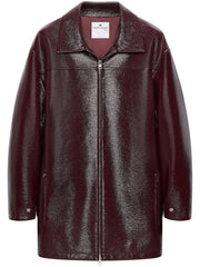ZIPPED VINYL MAXI BOMBER JACKET 425CBL322VY0014 4010 COURREGES 