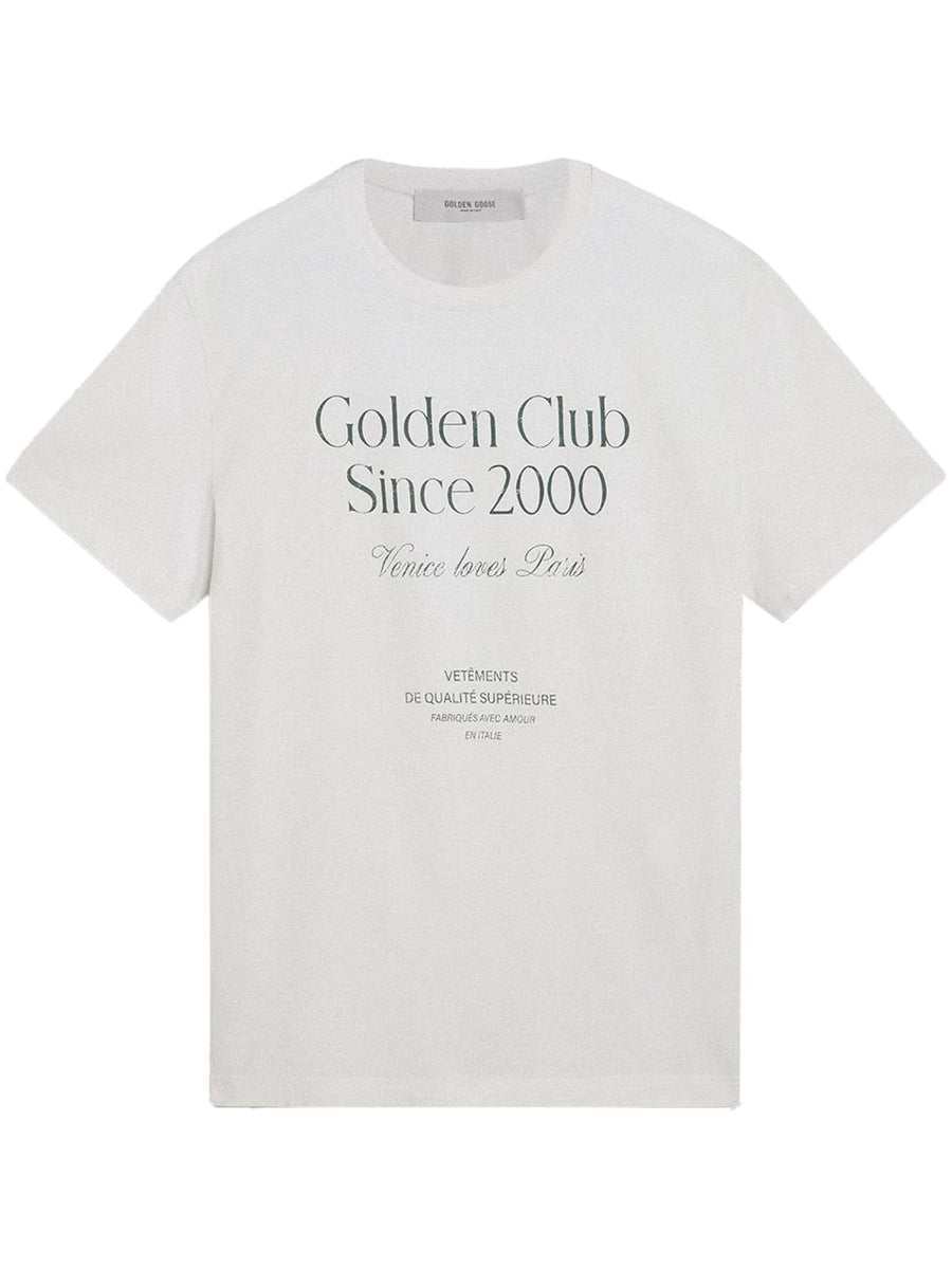 JOURNEY M'S T-SHIRT REGULAR LIGHT COTTON JERSEY WITH PRINT GMP01220 P00225411616 GOLDEN GOOSE 