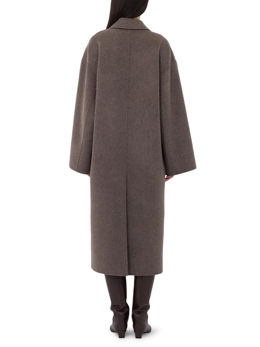 BORNEO LDS LONG COAT BORNEO LDS TAUPE MELANGE LOULOU STUDIO 