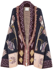 BABY ALPACA SOGNI JACQUARD LONG CARDIGAN 14461 F48M5000 FORTE FORTE 