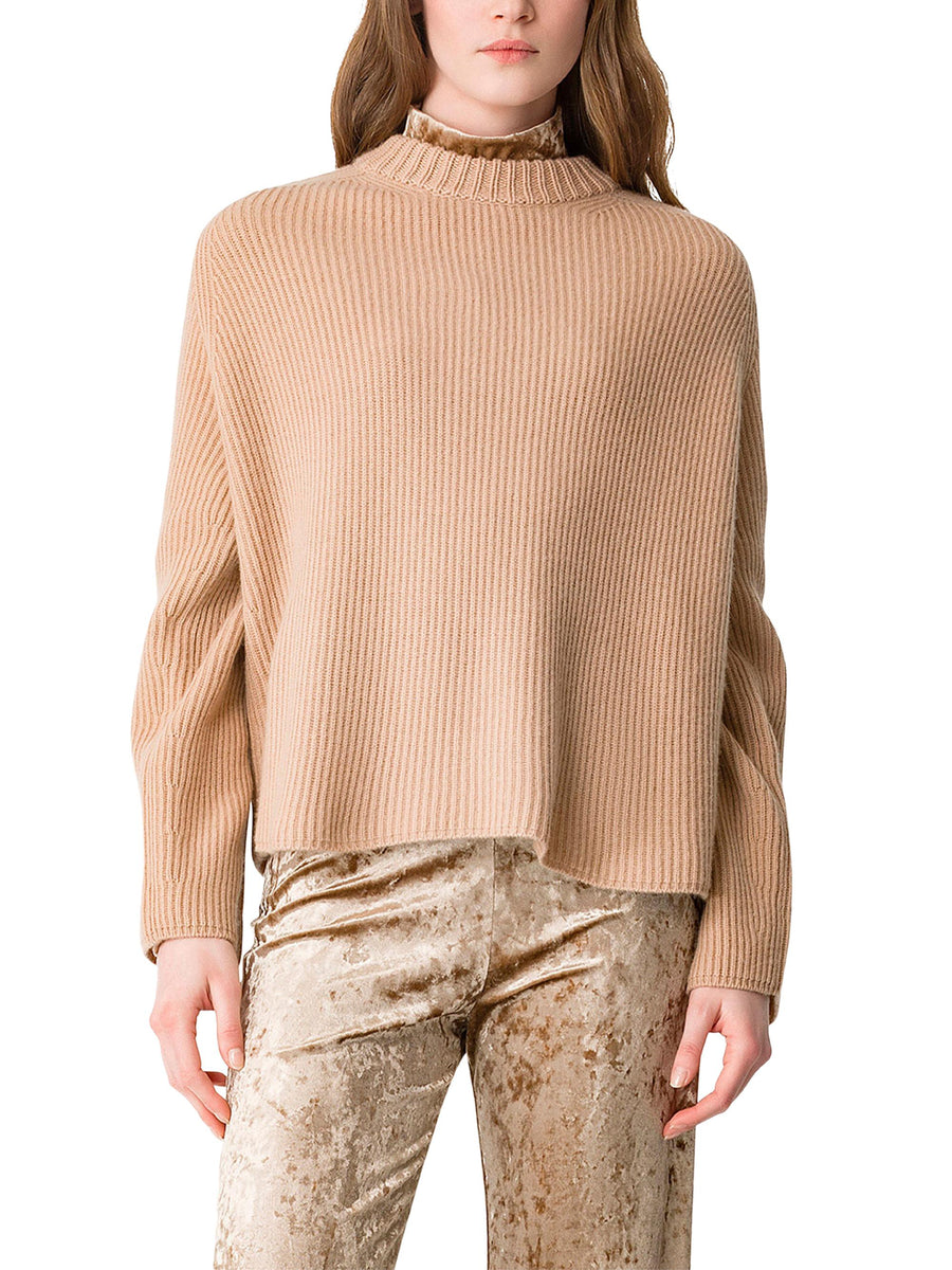 SWEATER WOOL ENGLISH RIB ROUNDNECK SWEATER 14146 F48A3030 FORTE FORTE 