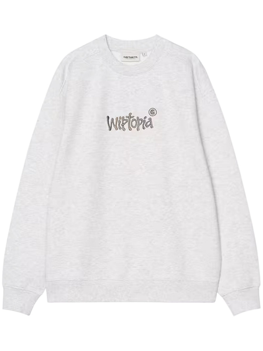 W' Wiptopia Script Sweat Cotton/Polyester Sweat I035515 3F2XX CARHARTT WIP 