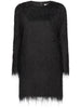 TINA LONGSLEEVE MINI DRESS TINA BLACK LOULOU STUDIO 