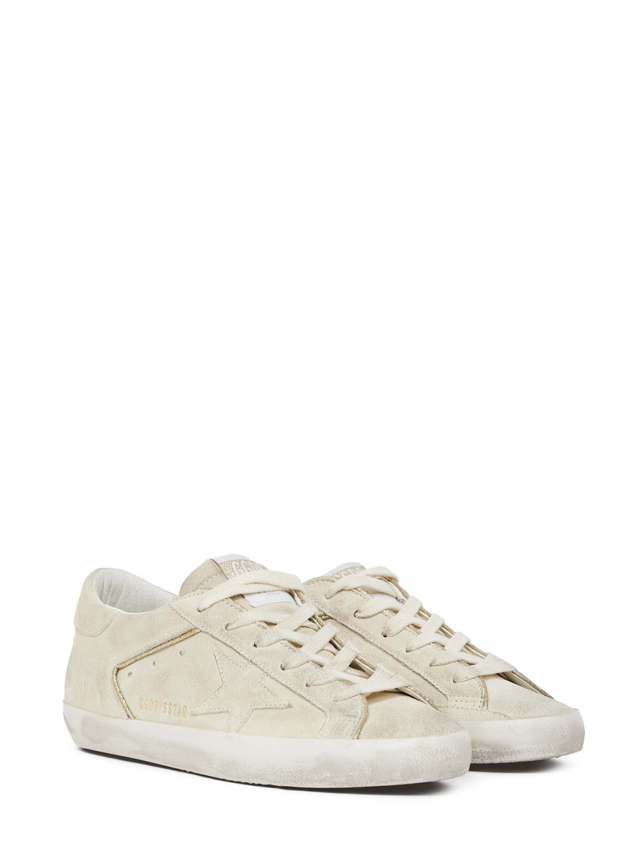 SUPERSTAR SUEDE UPPER STAR AND HELL WITH GLITTER PIPING GWF00103 F00756015110 GOLDEN GOOSE 