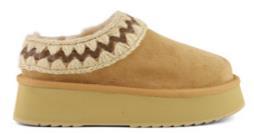 PLATFORM CLOG SUEDE LEATHER STITCHING FW681009A SAV MOU 
