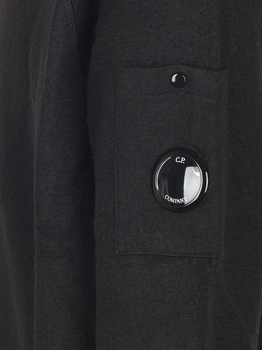 KNITWEAR CREWNECK IN MERINO WOOL FELTED CMKN198A110468A 999 CP COMPANY 