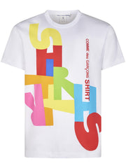  FPT0040512 WHITE PRINT COMME DES GARCONS SHIRT 