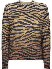 NEW QUEEN PRINT ALPACA ZEBRA GRADIENT 19 QUE0029 TEX000100379I MC2 SAINT BARTH 