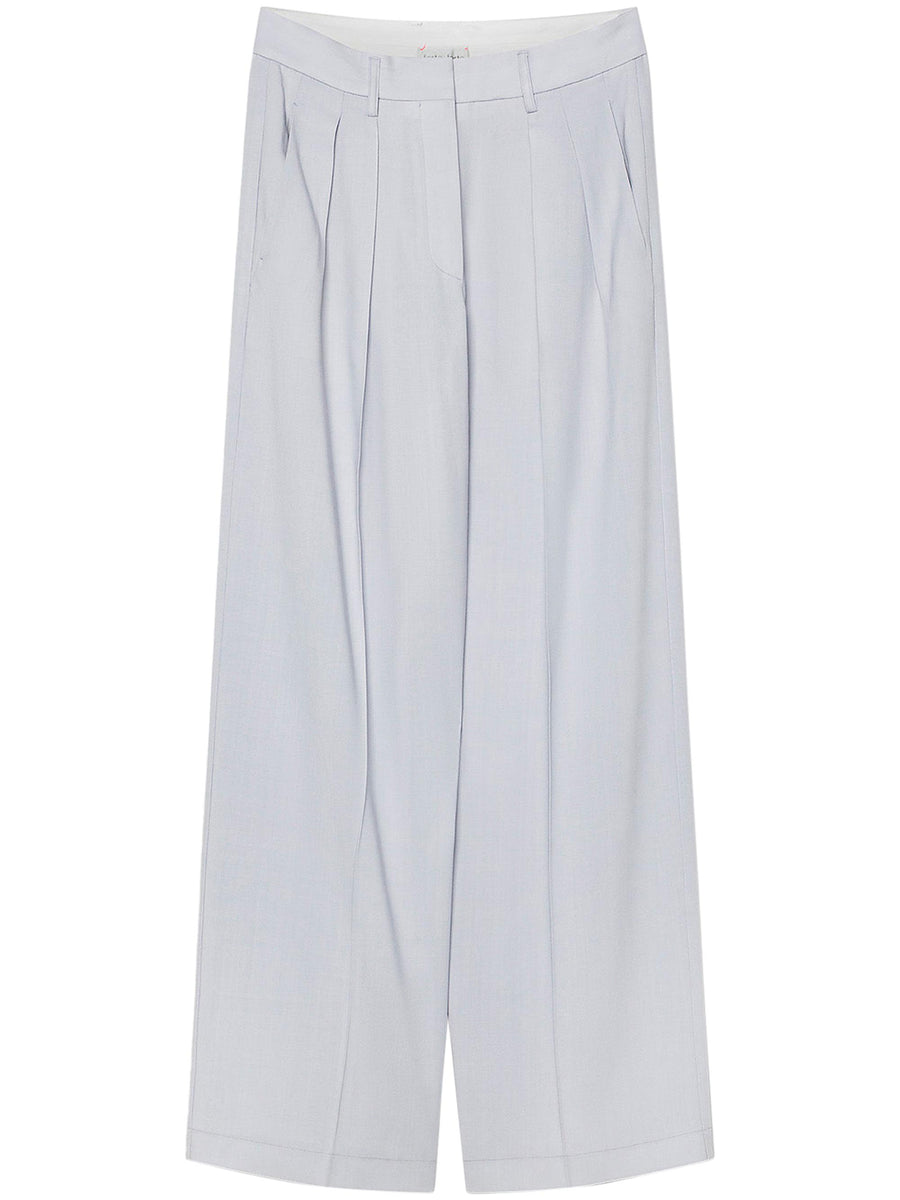 WOOL VISCOSE TWILL SARTORIAL LOW WAIST PANTS 14049 F48A7058 FORTE FORTE 