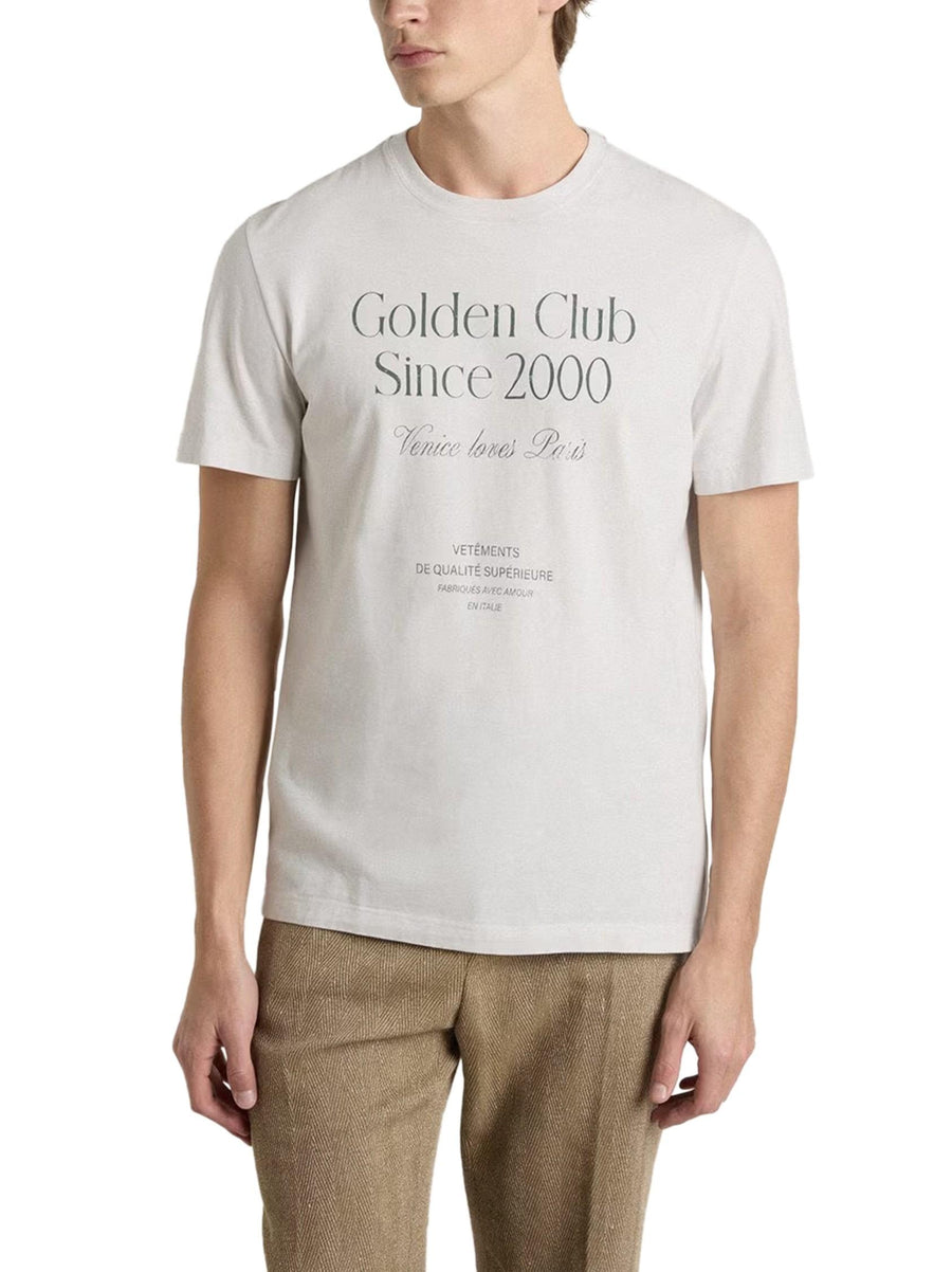 JOURNEY M'S T-SHIRT REGULAR LIGHT COTTON JERSEY WITH PRINT GMP01220 P00225411616 GOLDEN GOOSE 
