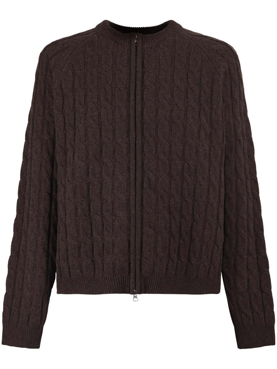 EDITOR ZIP SWEATER M325066 BROWN MFPEN 