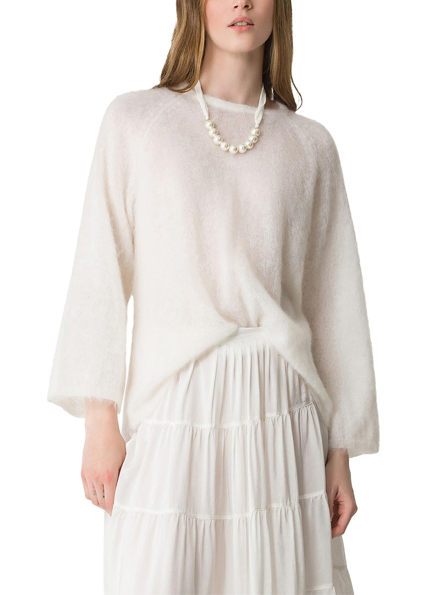 BRUSHED MOHAIR SWEATER 14439 F48M0038 FORTE FORTE 