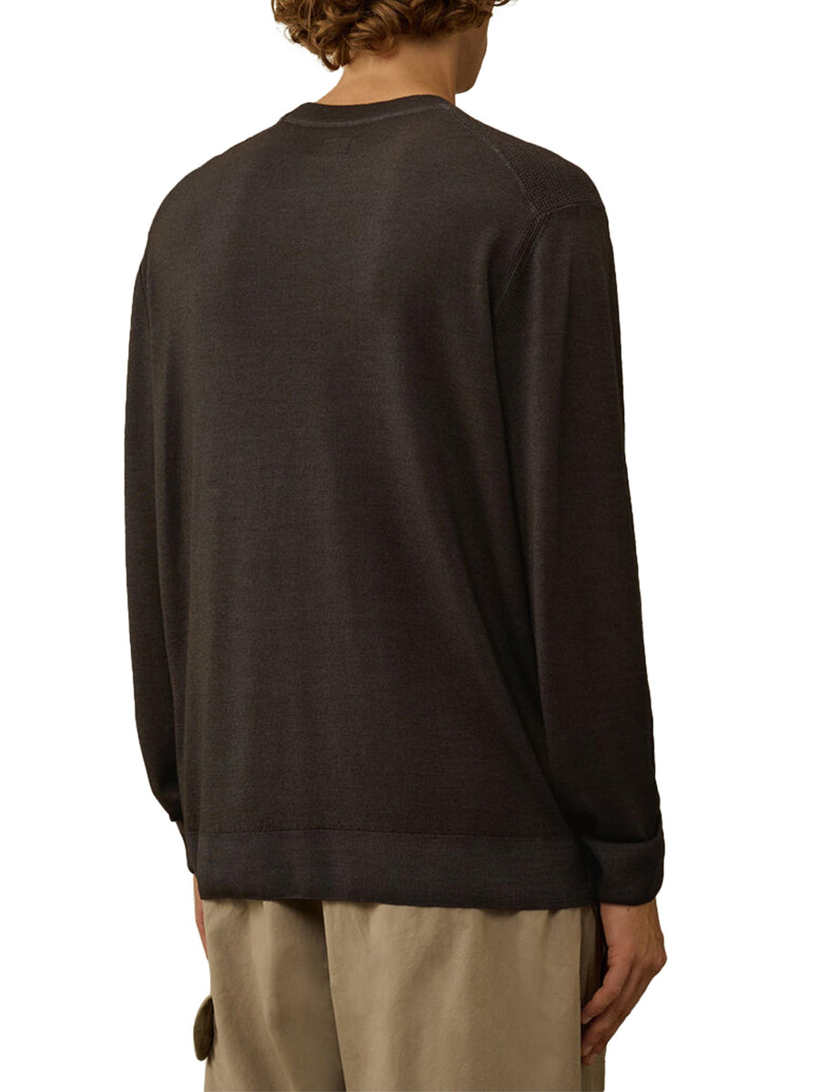 KNITWEAR CREWNECK IN FAST DYED MERINOS CMKN024A003247F 978 CP COMPANY 