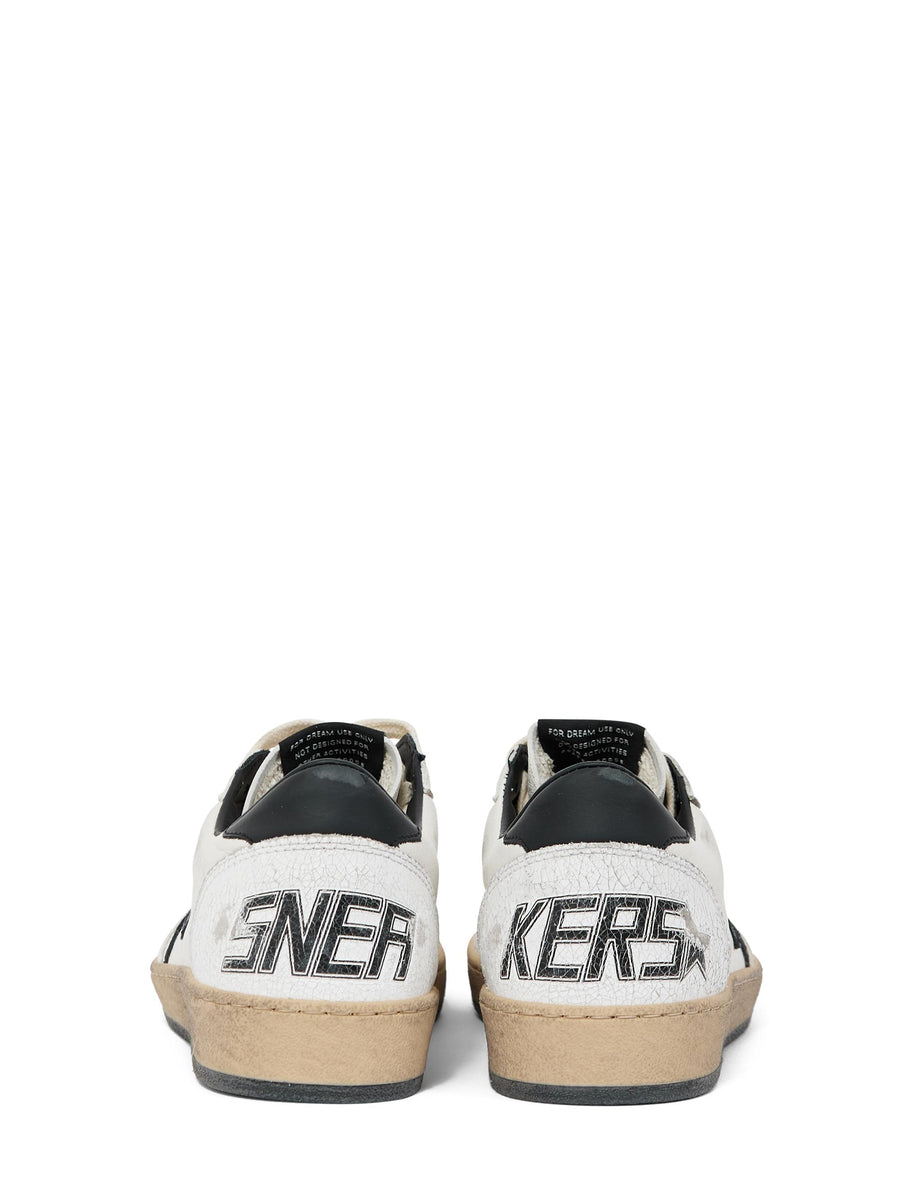 BALLSTAR NAPPA UPPER LEATHER STAR AND HEEL CRACK TOE AND SPUR GWF00117 F00377110283 GOLDEN GOOSE 