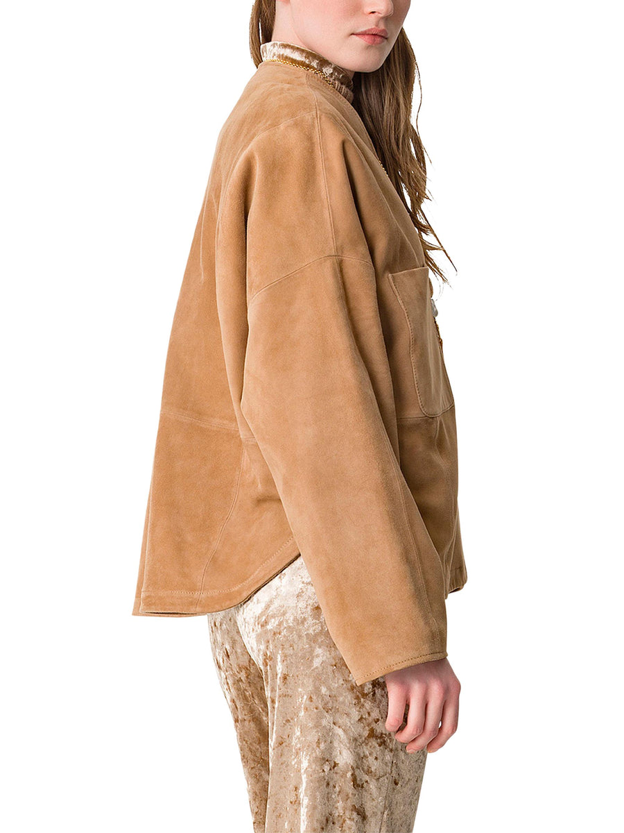 HEAVY SUEDE KIMONO 14011 F48A3029 FORTE FORTE 
