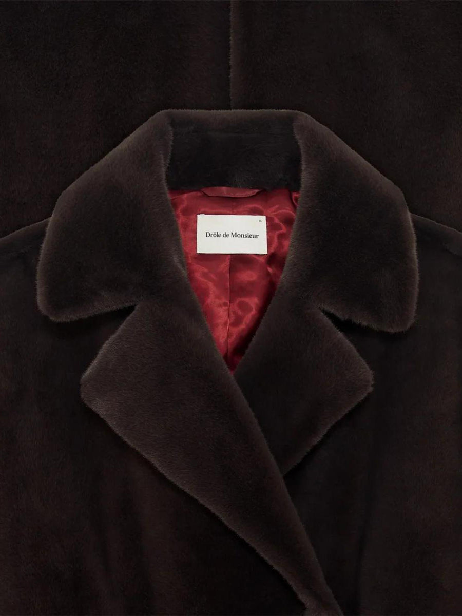 LE MANTEAU FOURRURE ICT142 PL166DBN DROLE DE MONSIEUR 