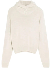 SWEATER WITH HOOD TO1410 LK1028WH048 LEMAIRE 