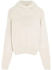 SWEATER WITH HOOD TO1410 LK1028WH048 LEMAIRE 