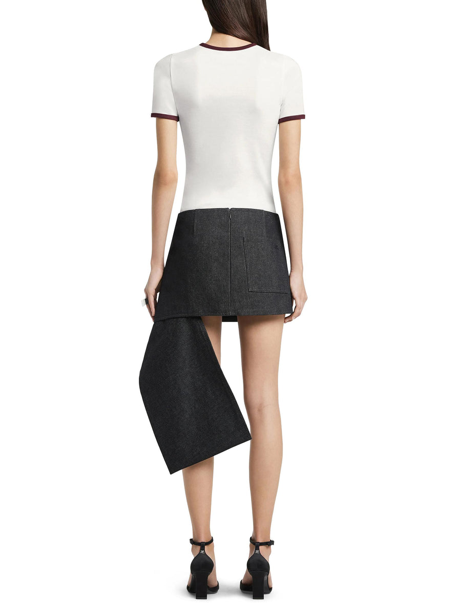 SIGNATURE CONTRAST T-SHIRT 125JTS017JS0203 B213 COURREGES 