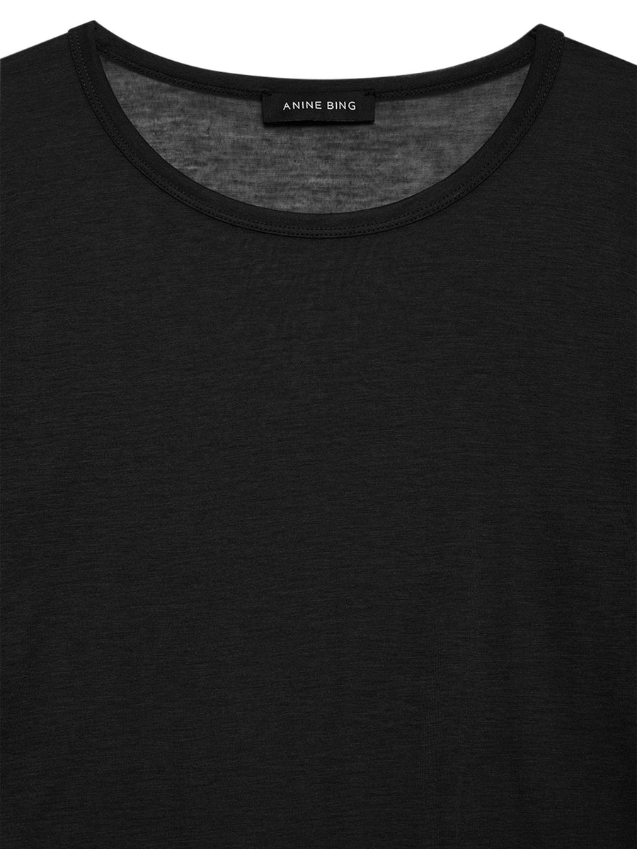 SYLVIE LONG SLEEVE TEE A0811501 BLK26 ANINE BING 