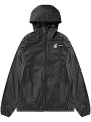 KWAY FULL ZIP JACKET BLACK EMBLEM AZJ507051 BLACK COMME DES GARCONS PLAY K-WAY 