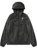 KWAY FULL ZIP JACKET BLACK EMBLEM AZJ507051 BLACK COMME DES GARCONS PLAY K-WAY 