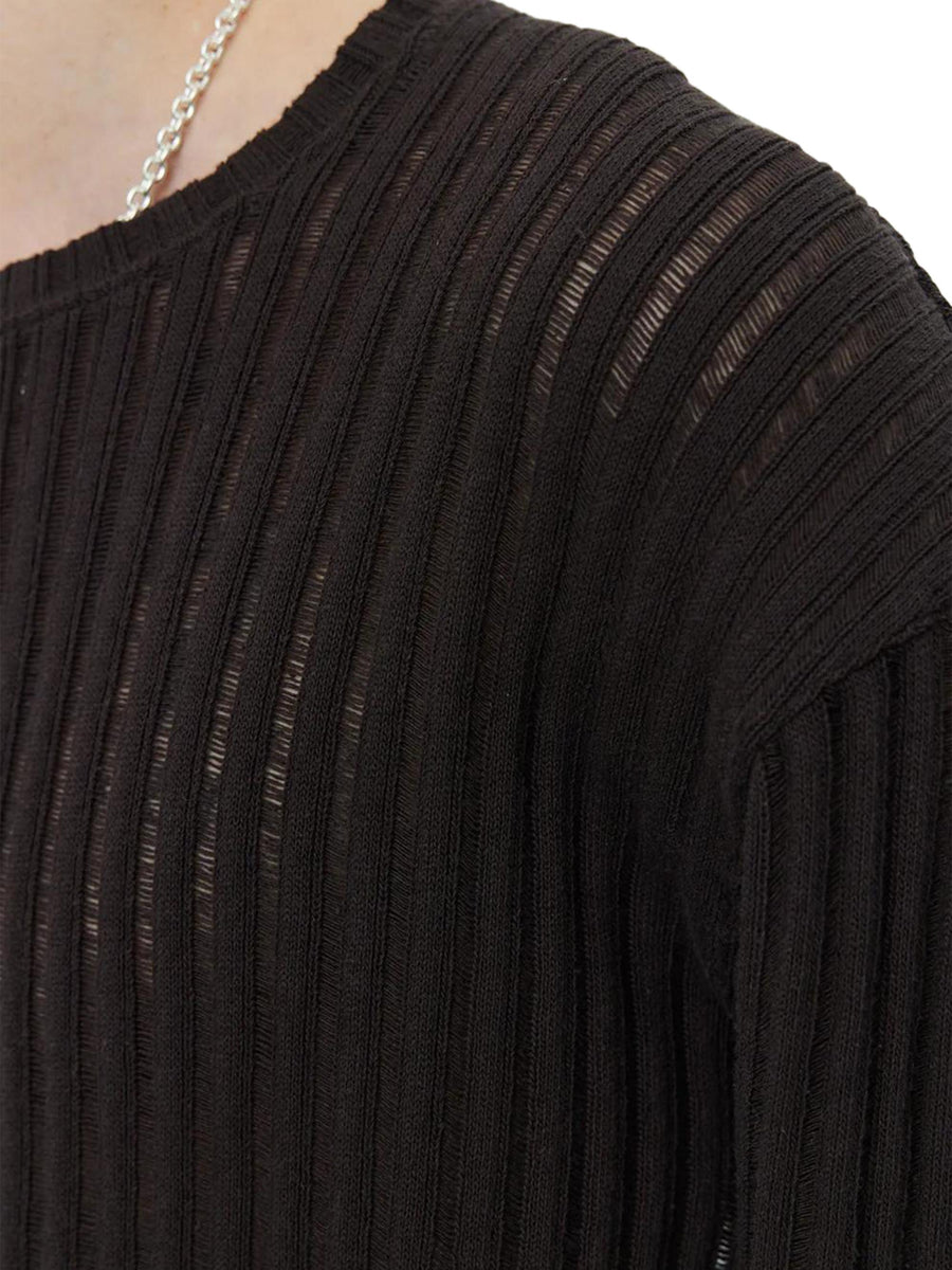 ROUND NECK SWEATER M325078 DARK BROWN MFPEN 