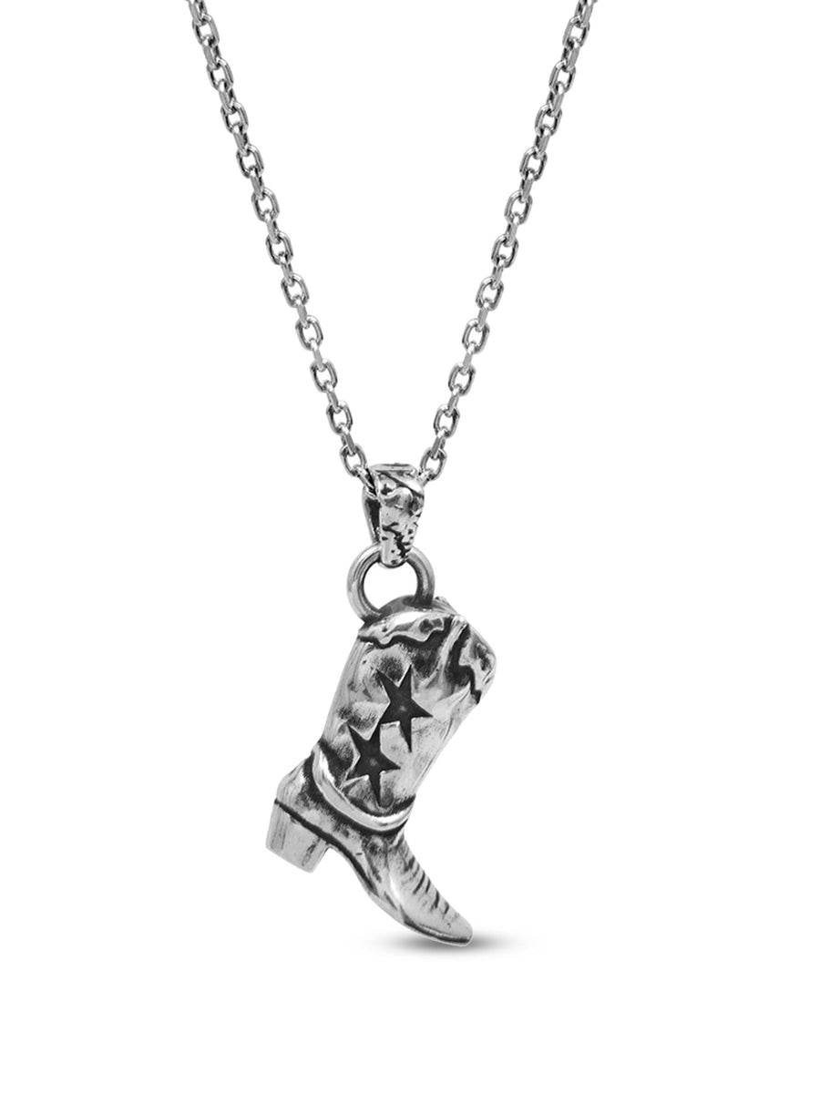 BOOT NECKLACE 106401001 SILVER TWOJEYS 
