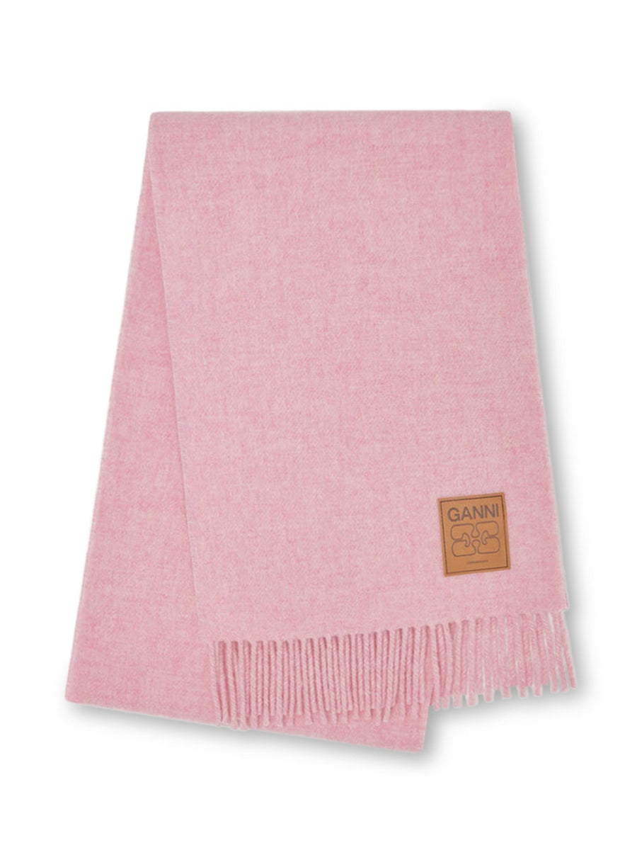 Double Face Wool Solid Scarf A6942 857 GANNI 