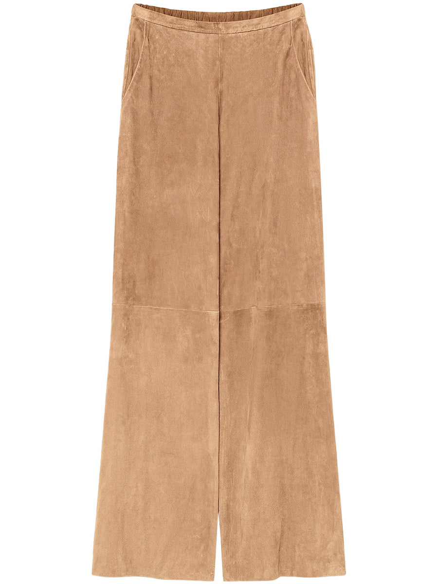 LIGHT SUEDE HIGH WAIST PANTS 14012 F48A3029 FORTE FORTE 