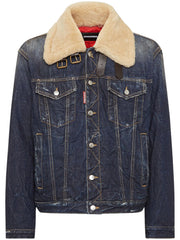 DENIM AVIATOR JACKET S74AM1593 D30011470 DSQUARED2 
