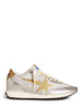 RUNNING MARATHON NYLON UPPER LAMINETED TOE AND SPUR PRINTED STAR GLITTER HEEL GWF00683 F00549070138 GOLDEN GOOSE 
