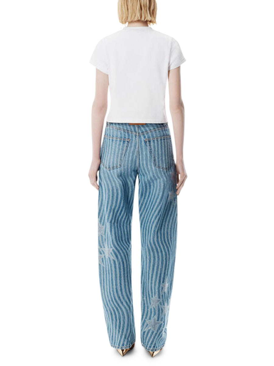 SHRUNKEN T-SHIRT W GRAPHIC 1CC4251155 100 ALEXANDER WANG 