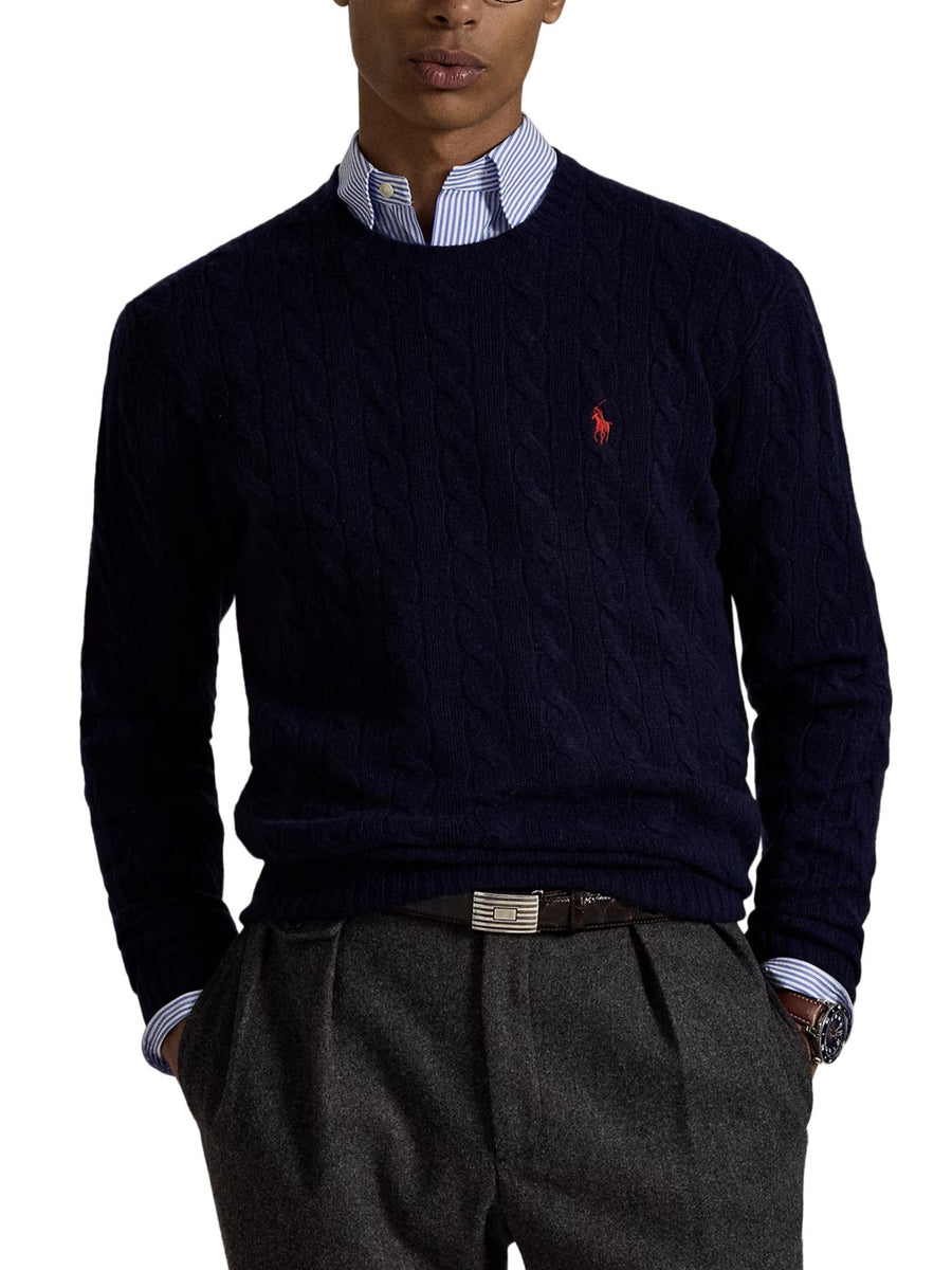 LSCABLECNPP-LONG SLEEVE-PULLOVER 710876762 002 POLO RALPH LAUREN 