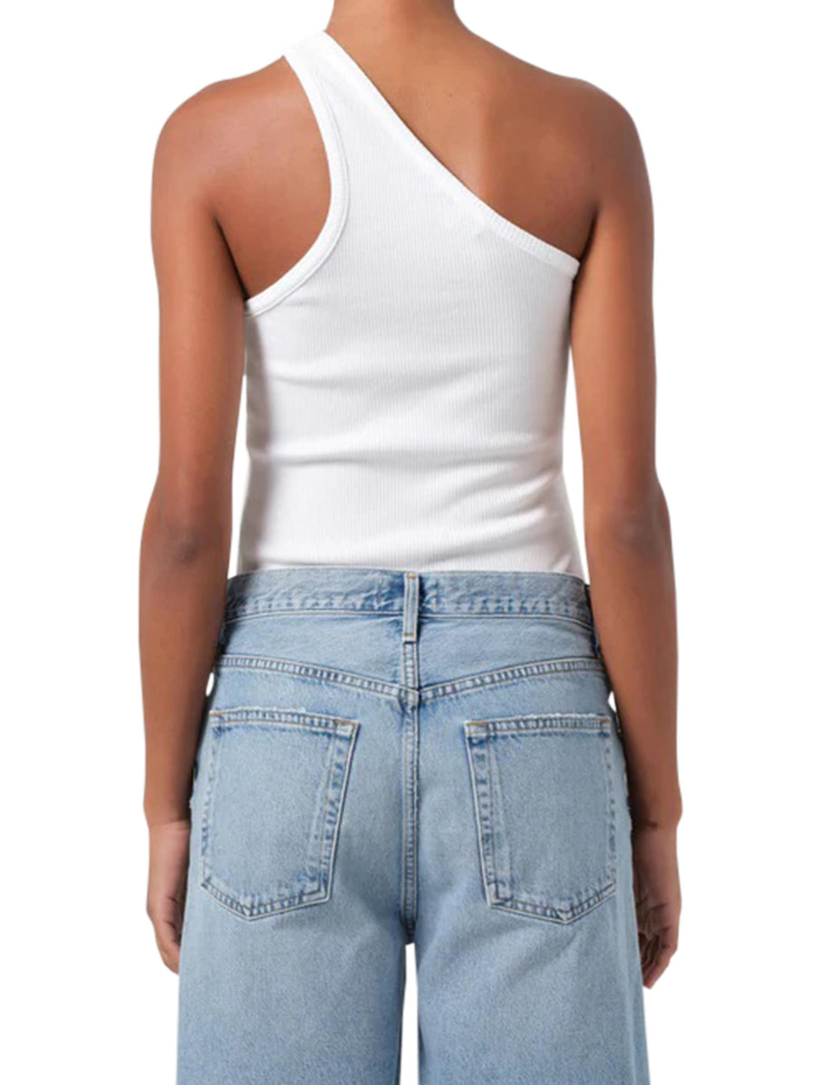 VERICA ONE SHOULDER TANK A73351260 WHT AGOLDE 