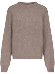 TRISTAN LOOSE FIT SWEATER TRISTAN ASHES MELANGE LOULOU STUDIO 