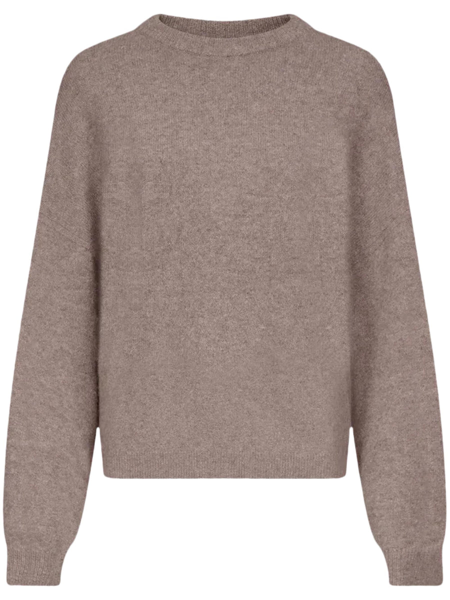 TRISTAN LOOSE FIT SWEATER TRISTAN ASHES MELANGE LOULOU STUDIO 