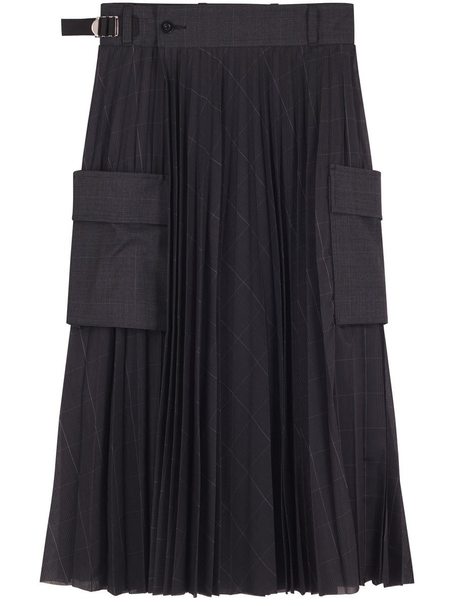 GLEN CHECK SKIRT 2508038 301 SACAI 