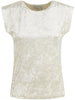 IRIDESCENT STRETCH VELVET SLEEVELESS TOP 14101 F48A0005 FORTE FORTE 