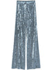 IRIDISCENT STRETCH VELVET HIGH WAIST PANTS 14102 F48A7050 FORTE FORTE 