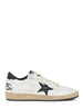 BALLSTAR NAPPA UPPER LEATHER STAR AND HEEL CRACK TOE AND SPUR GWF00117 F00377110283 GOLDEN GOOSE 