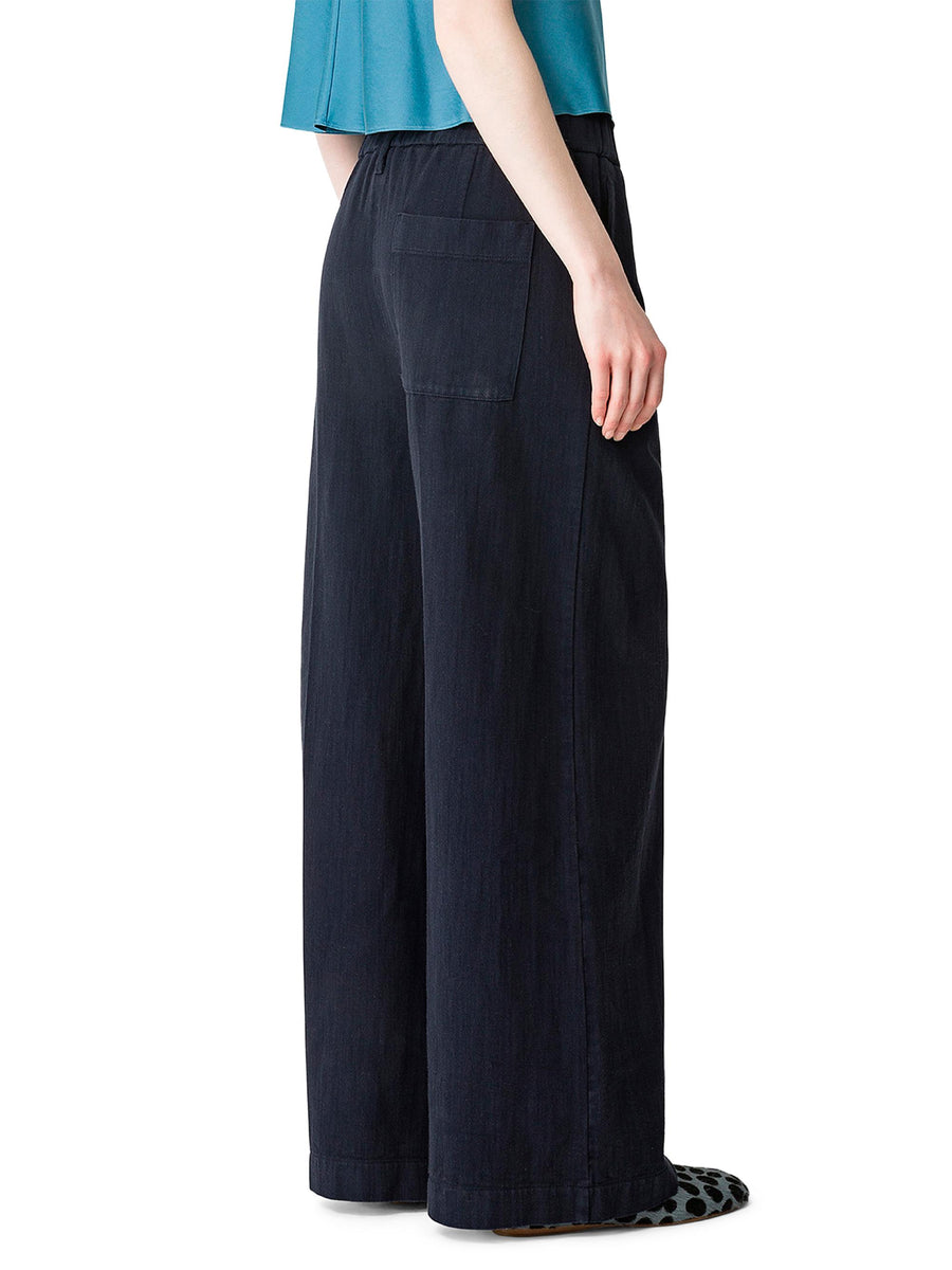 FLUID COTTON BULL REGULAR WAIST PANTS 14037 F48A0219 FORTE FORTE 