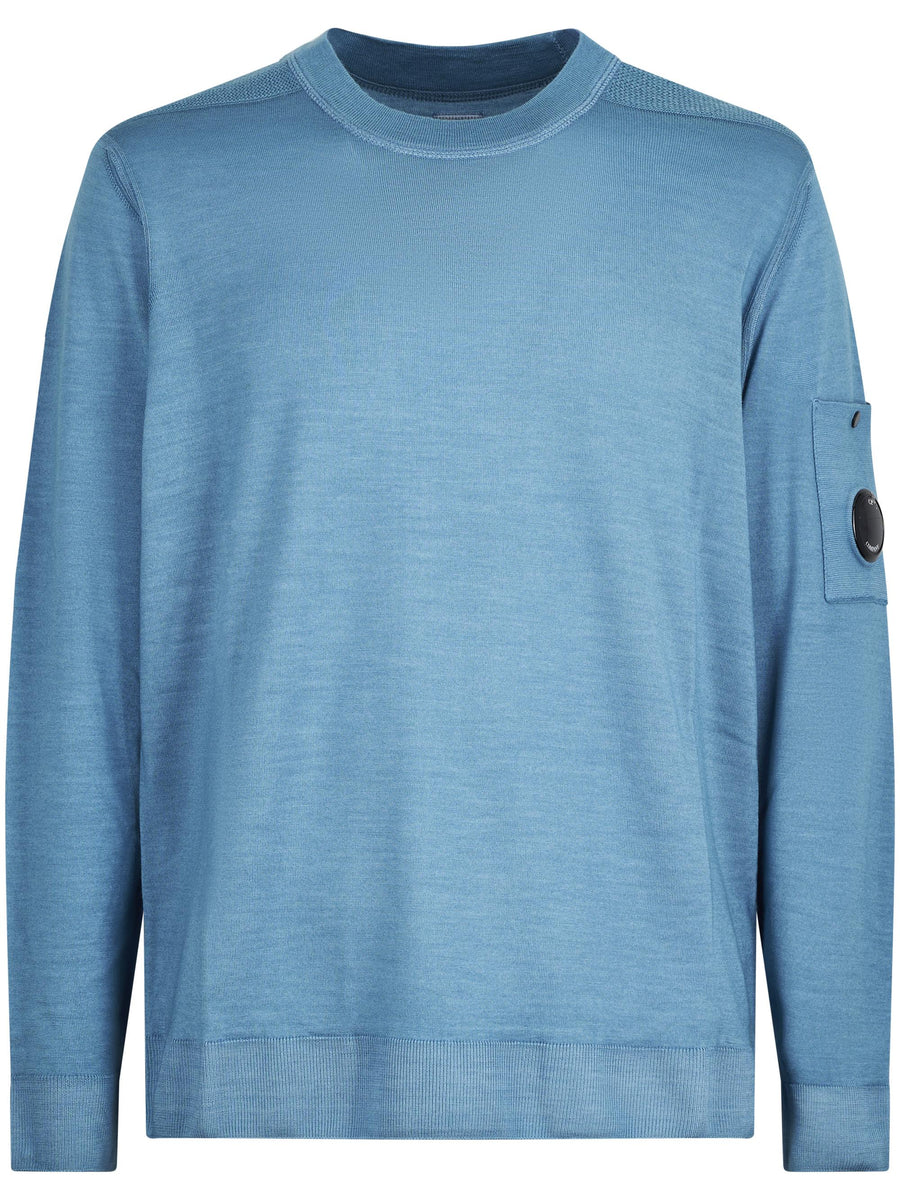 KNITWEAR CREWNECK IN FAST DYED MERINOS CMKN024A003247F 815 CP COMPANY 