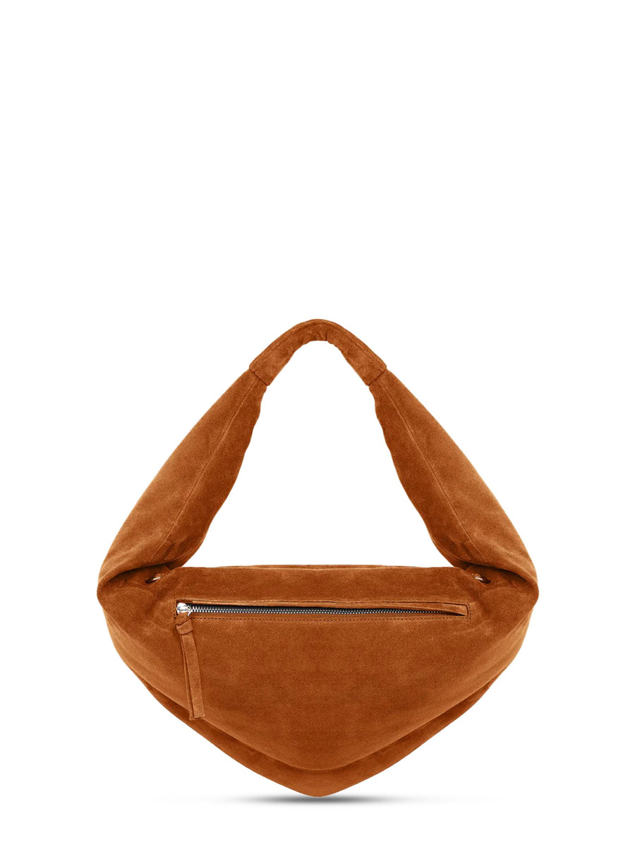 HOBO BAG FCCOTHB0101 SUEDE COGNAC FEDERICO CINA 