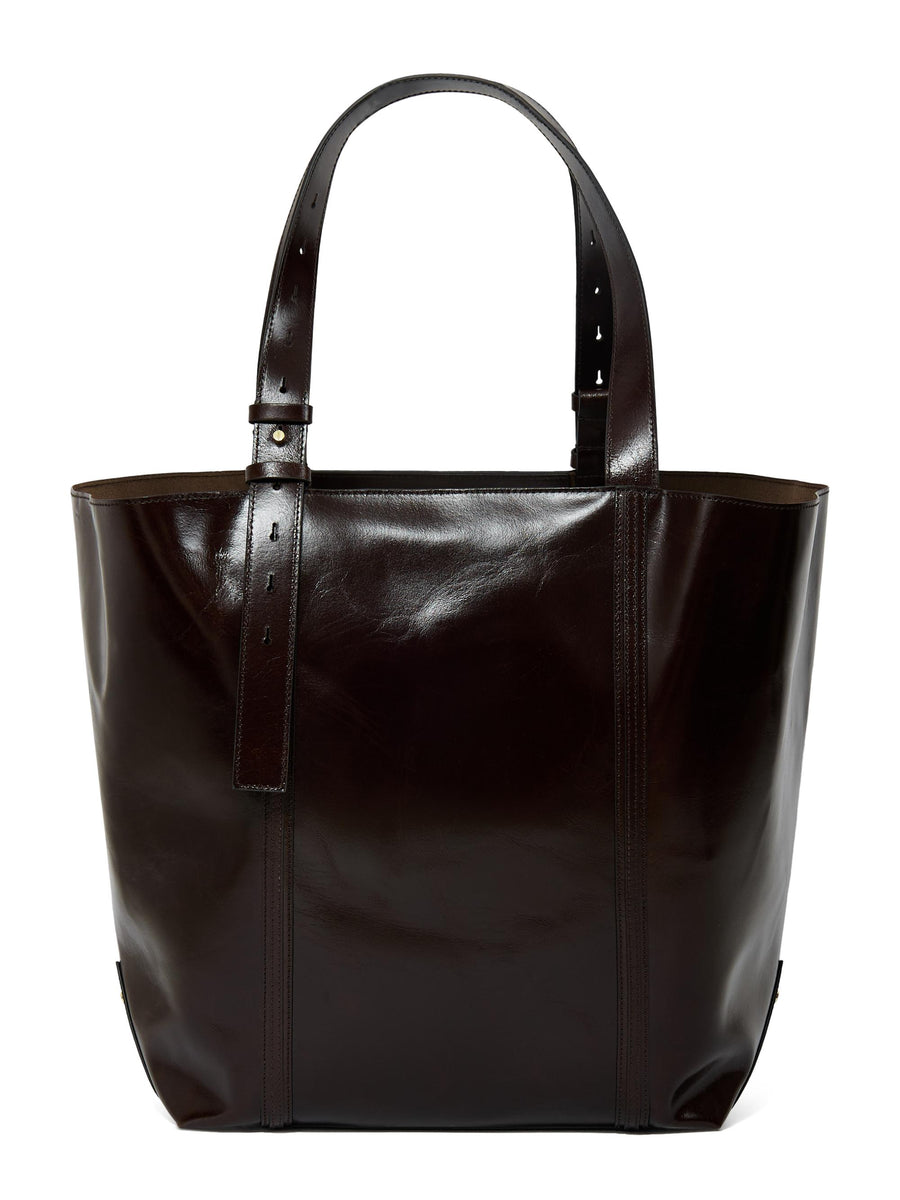 SHOPPING 24.7 EW  SHINY WAVY LEATHER BODY GOLD METAL DETAILS GWA00694 A00074955357 GOLDEN GOOSE 