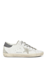 SUPER STAR LEATHER UPPER AND HEEL SUEDE STAR AND SPUR GWF00102 F00611311915 GOLDEN GOOSE 