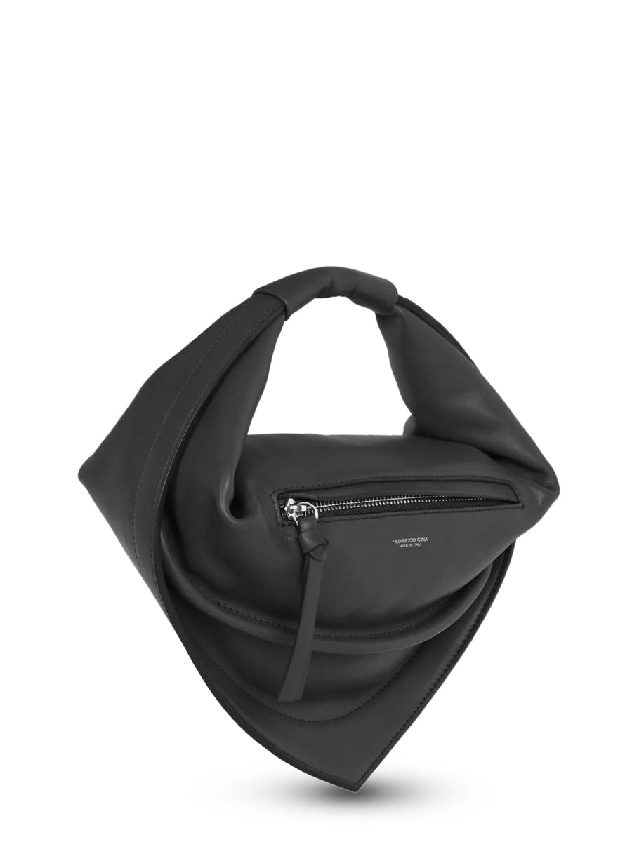MIDI TORTELLINO BAG FCCOMDTB0101 BLACK FEDERICO CINA 