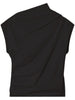 STRETCH COTTON RUCHED TOP W1113 099 GANNI 