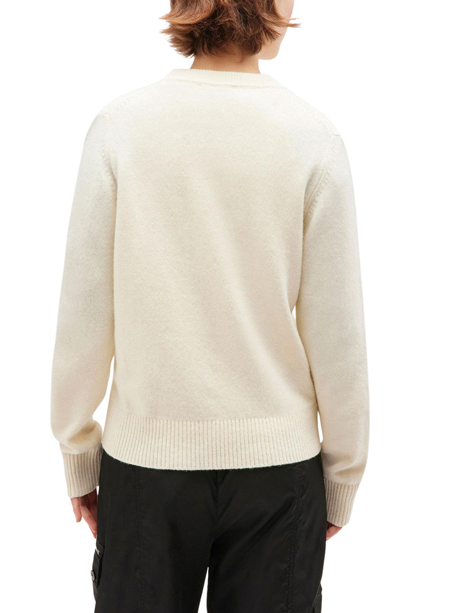 Graphic Wool Mix Fluffy Puppy Love Crewneck K2562 135 GANNI 
