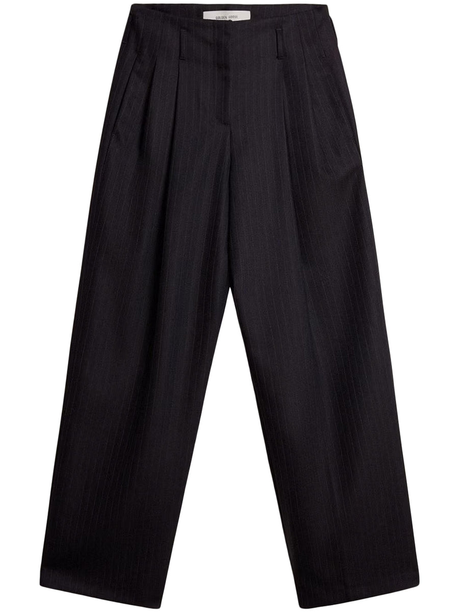 JOURNEY W'S SARTORIAL PLEATED FLAVIA PANT PINSTRIPE VW GWP01203 P00209850629 GOLDEN GOOSE 